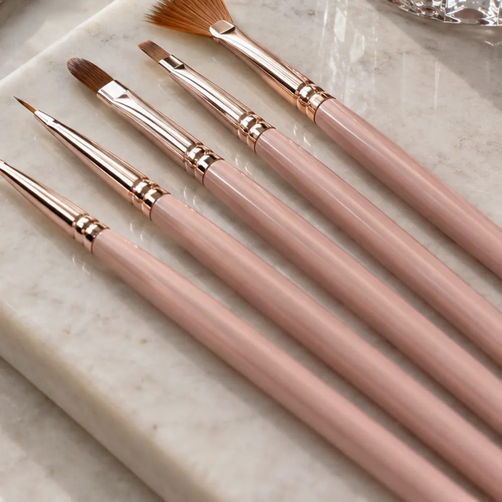 Set de 5 pinceles para nail art